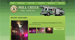 Desktop Screenshot of millcreekfireco.org