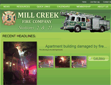 Tablet Screenshot of millcreekfireco.org